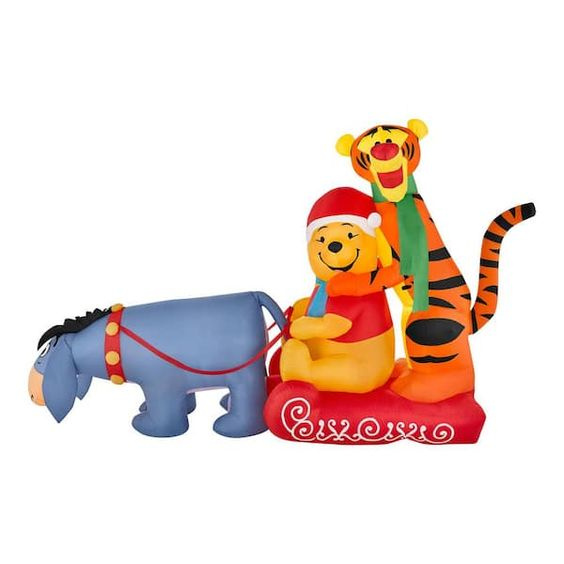  Winnie Tigger Eyore Sled Scene Christmas Inflatable